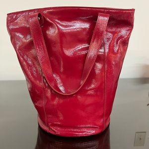 Barr + Barr Red Bucket Purse, New
